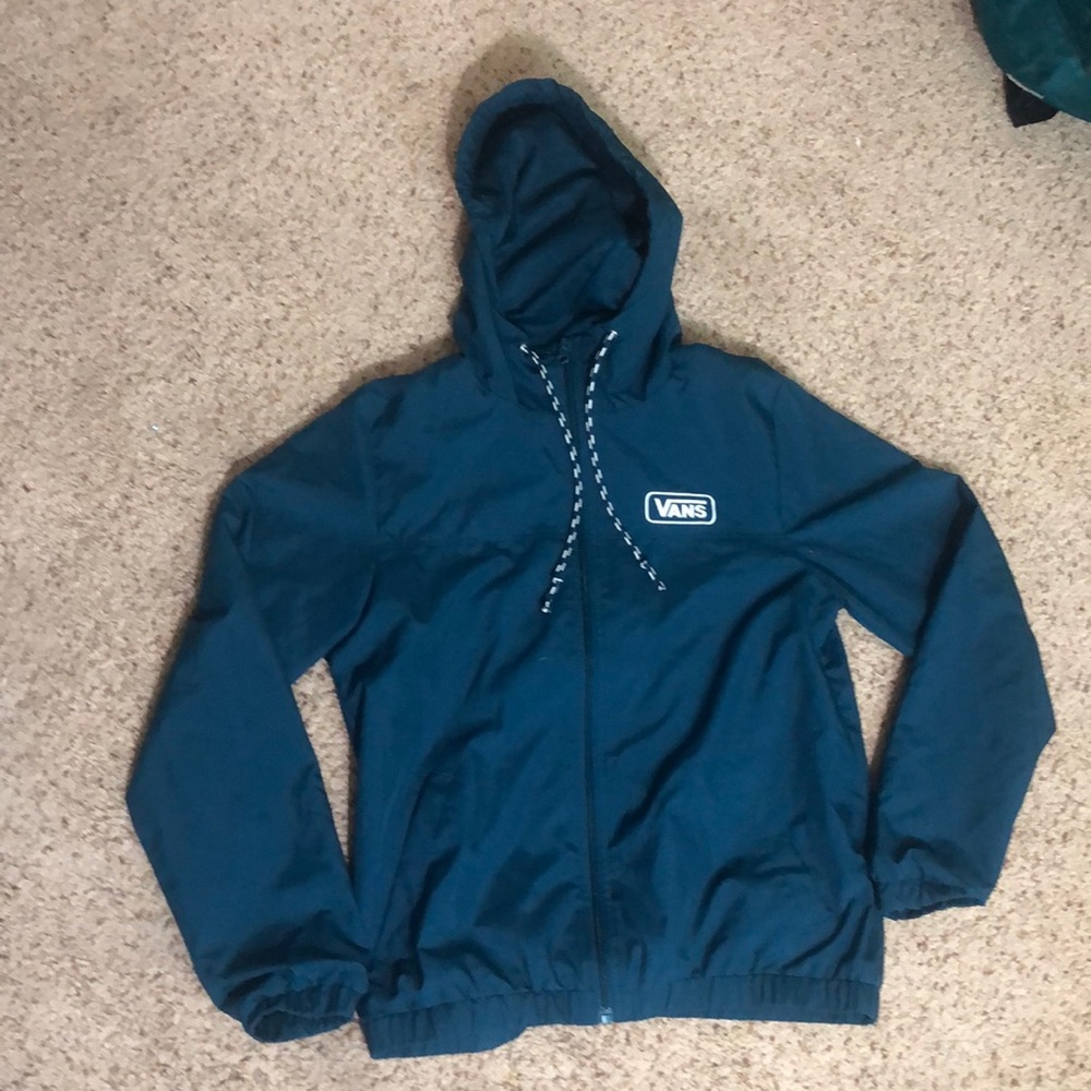 Vans zip up hooded windbreaker